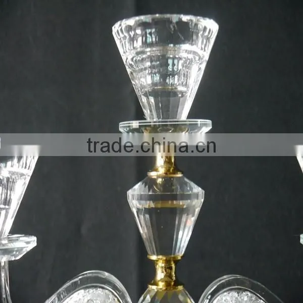 Wholesale Popular Glass Crystal Candle Holder for Party Decoration photo-5