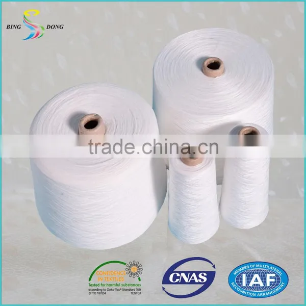 30s/2 30s/3 Optical White 100% Virgin Polyester Spun Yarn photo-3