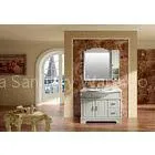 5mm Silvered Float Mirror Double Bathroom Sink Vanity Customized Dimenstions