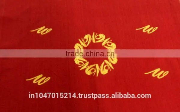 Gold Mettalic Printed Wedding Table Runner photo-4