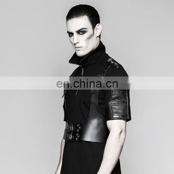 Punk Rave Men's Hard Leather Underbust Harness S-205 photo-3