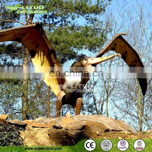 Display Silicon Rubber Animatronic Flying Dinosaur Model photo-4
