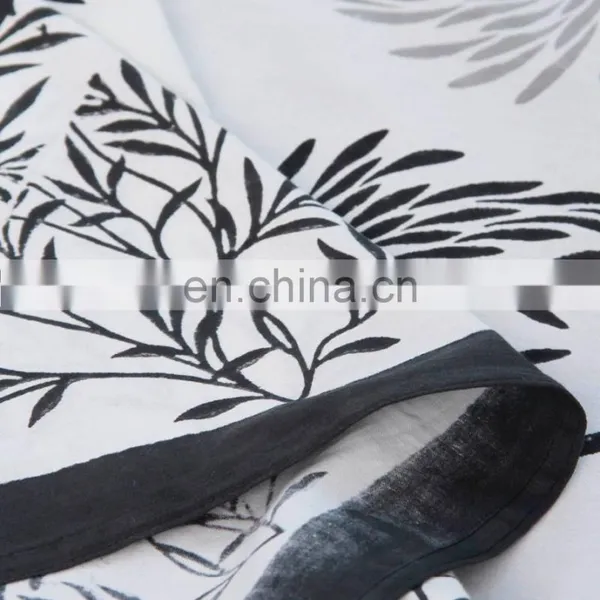 India Bed-linen Direct,black and White Damask Bedding,fitted Bed Sheets US/UK BASED photo-4