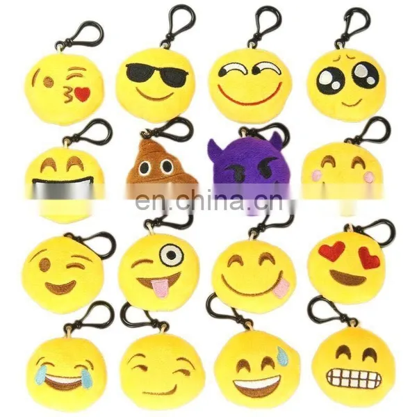 16 Top Selling Embroidered Plush Emoji Keychain photo-2