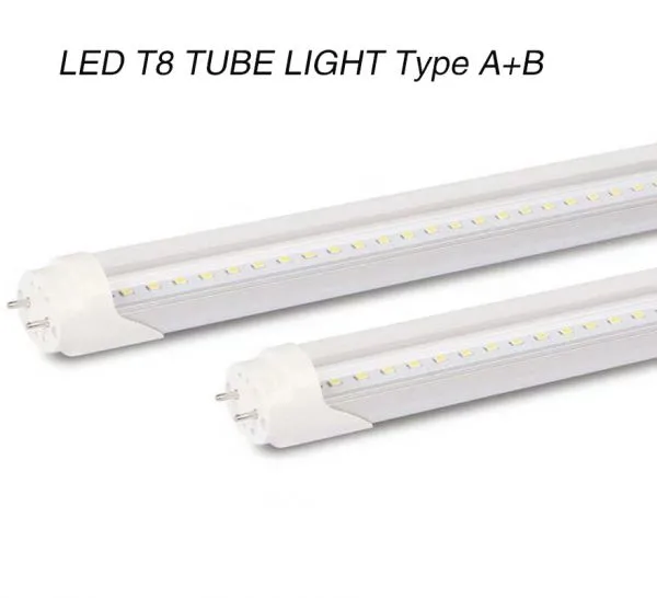 Ballast Compatible LED Tube Type A or Type B 18W UL DLC Approved T8 Tube Light