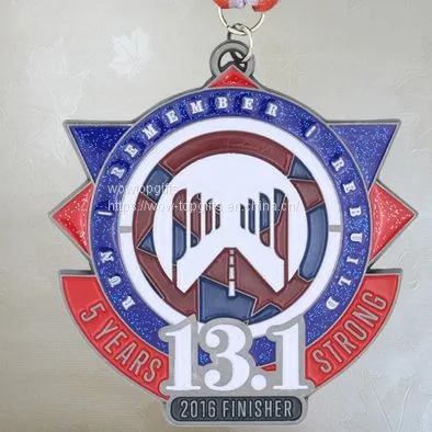 Enamel Glitter Finisher Sports Medal,Cheap Challenge Sports Medal, Sports Meeting Medals Wholesale,Medals