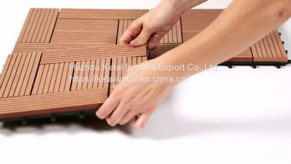 WPC Interlocking DIY Decking/ Deck Tile 300x300mm photo-5