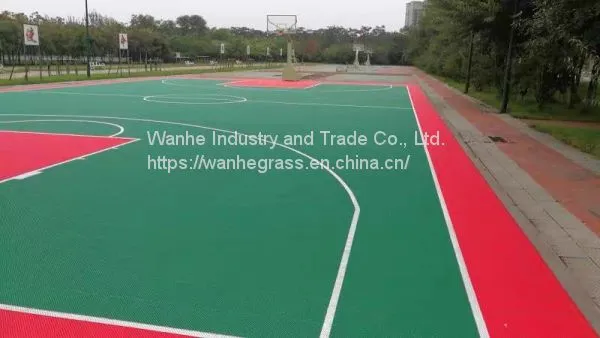 Wanhe OEM Plastic Sport Court Flooring Indoor and Outdoor Courts photo-4