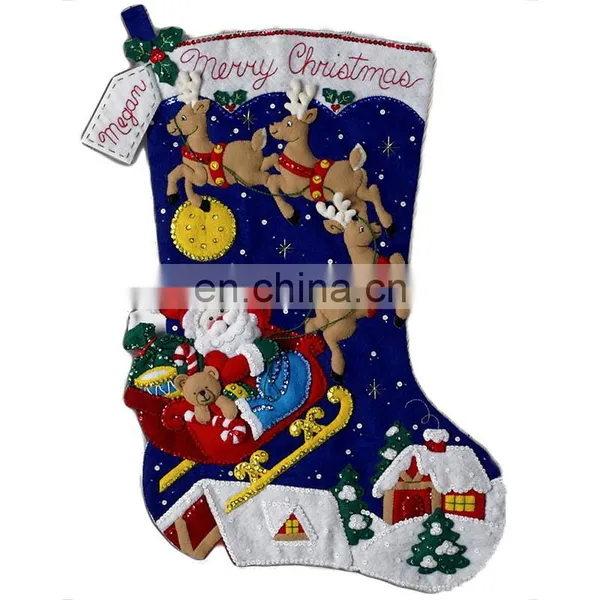 Christmas Stocking Decoration Baby Christmas Stockings With Ornament Set for Kids photo-4
