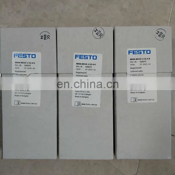 100% Original and New Solenoid Valve MHA4-MS1H-3/2G-4-K 525177 photo-4