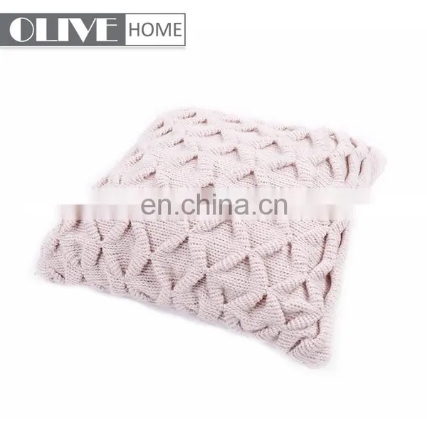 2018 American Style Knit Home Decorative Sofa Cushion Cover With Buttons photo-5