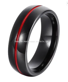 Colored Silver Foil Tungsten Gold Ring