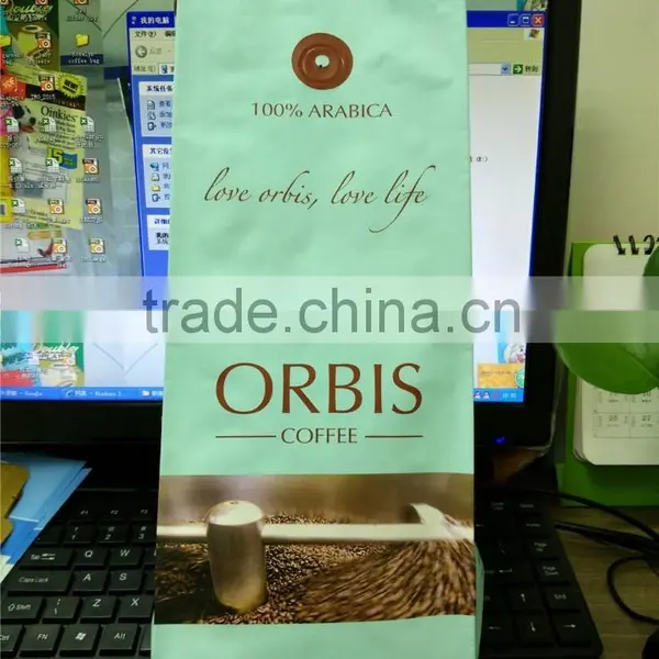 Custom Printed Sides Gusset Plastic Coffee Bean Packaging Bags photo-4