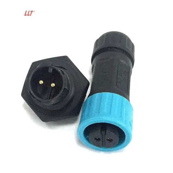 Outdoor Electrical 2pin Assembly Connector LED Cable 3 4 5 6 7 8 2+3pin Power Lighting Panel Mount M12 Connector