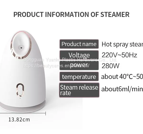 Portable Handle Face Steamer Nano Electric Home Use Facial Steamer Multifunctional Hot Mist Spray Skin Facial Steamer photo-4
