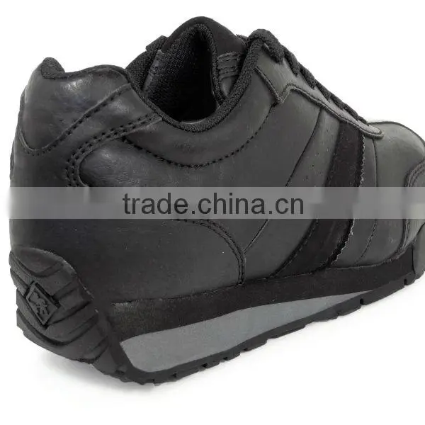 Black Leather Steel or Aluminum Toe Anti Shock Safety Shoe for Women photo-5