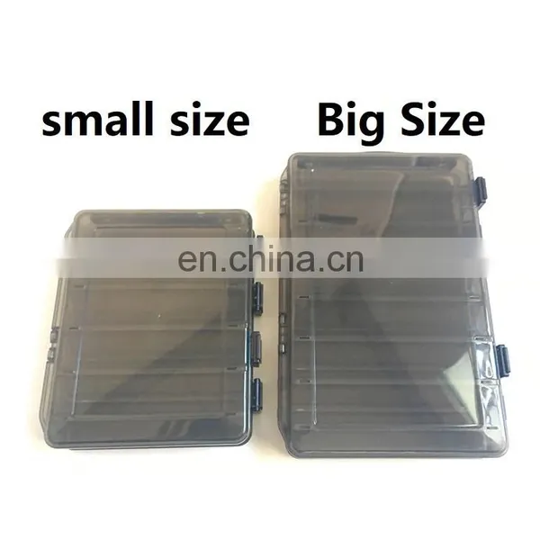 Double Layers 10 Compartments Plastic Storage Tackle Box Portable Fishing Lure Box