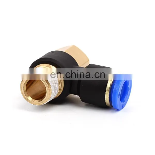SNS SPHF Series Pneumatic 90 Degree Elbow Male-Female Thread Push To Connect Pipe Fittings Quick Tube Joints photo-2