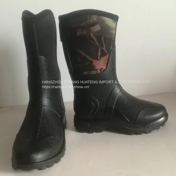 Waterproof Neoprene Boot, Camo Neoprene Shoes,Heat Preservation Neoprene Boots,Neoprene Injection Boot,Outdoor Rubber Boot photo-3