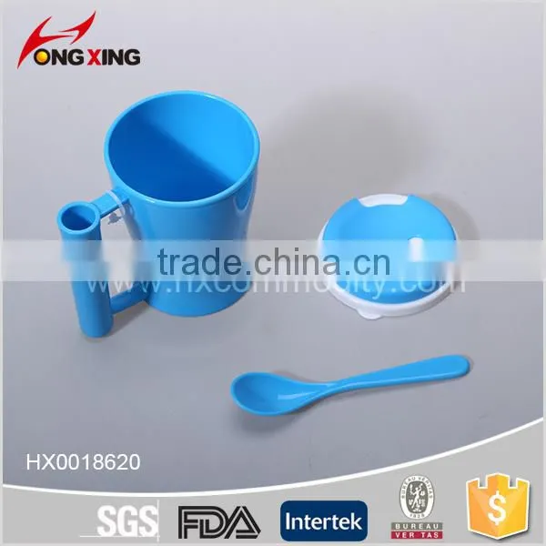 Hot Sale Microwave pp Plastic Soup Mug With Spoon and Lid Quality Choice photo-3