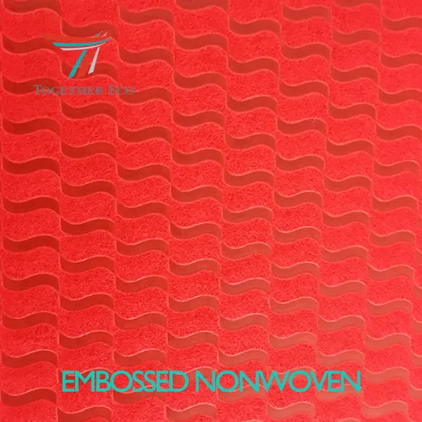 80gsm Embossing Non-woven Fabric Packaging Material Flower Wrapping Emboss pp Non Woven Fabric Roll photo-5