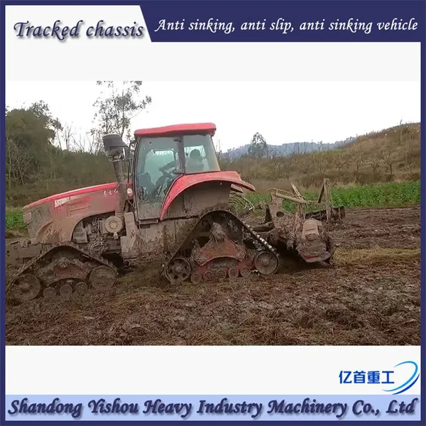 Tractor Modification With Half Chain Track, Mud Ground, no Sinking, Anti-skid photo-4