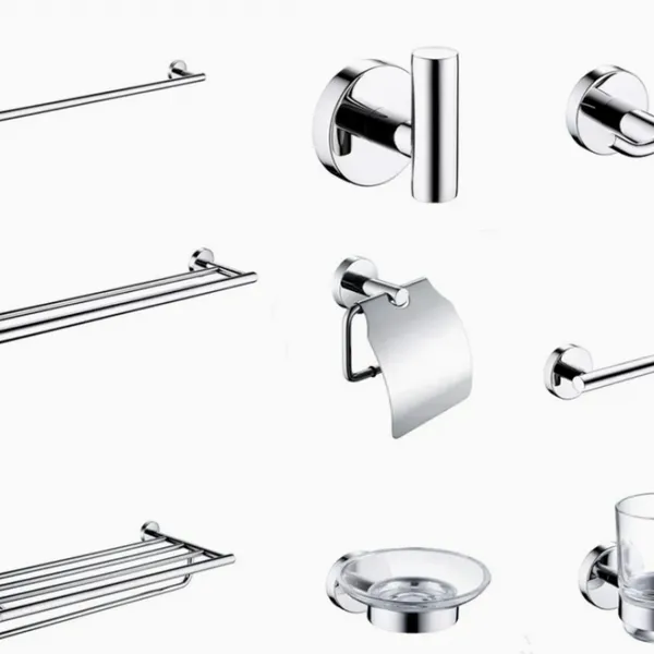 China Bathroom Hardware Stainless Steel Bathroom Accessories Set Towel Holder