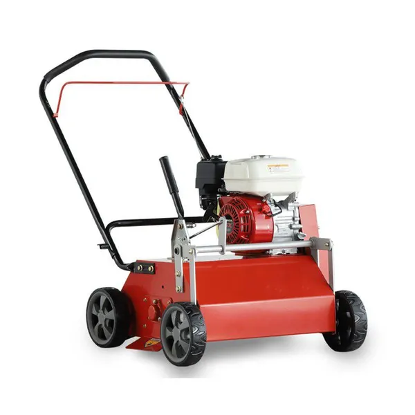 163cc Gas Powered Lawn Scarifier, 510mm Working Width, 5-Level Height Adjustable, Handheld Push Dethatcher for Lawn Care & Thatch Removal photo-5
