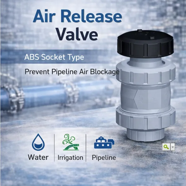 ABS Air Release Valve Socket Type Pipeline Vent Valve Metric
