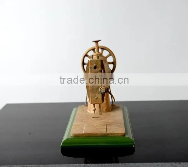 Home Decoration Bronze Sewing Machine Statue Female Figure Sculpture Patented photo-2