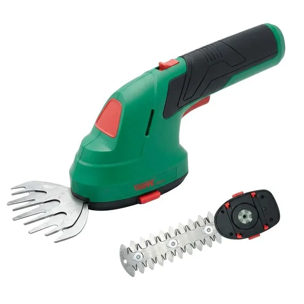 2‑in‑1 Cordless Electric Hedge Trimmer Grass Shear, Rechargeable Handheld Garden Trimmer With 2 Interchangeable Blades
