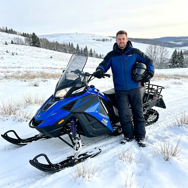 Snowmobile 200cc Snowmobile Automatic Adult Gasoline Snowmobile Scooter Has Passed CE Certification
