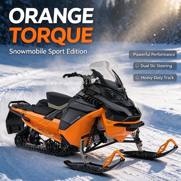 2027 900cc TURBO Four Stroke Trail Touring Track-type Snowmobile for Sports Entertainment