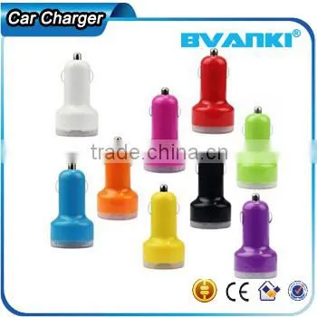 2016 Low Price High Quality Mini Dual Port Car Usb Charger Coloful Mobile Phone Charger for Apple and Samsung Free Samples photo-6