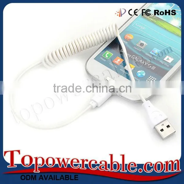 Premium For Android Phone Usb 3.0 Micro Usb Cable Spiral Design Data Cable photo-3