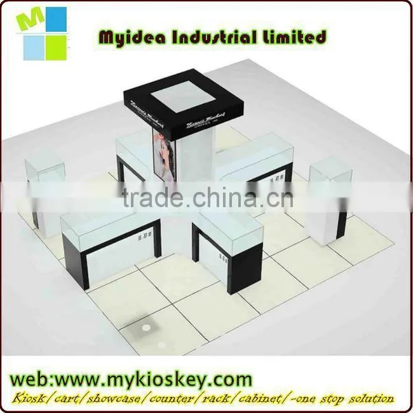 Modern Name Branded Cosmetic Shopping Mall Display Kiosk photo-2