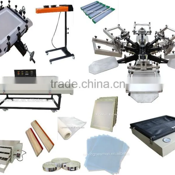 Heavy Duty 6 Color 6 Station Screen Printer With Micro Registration and Aluminium Platen photo-3