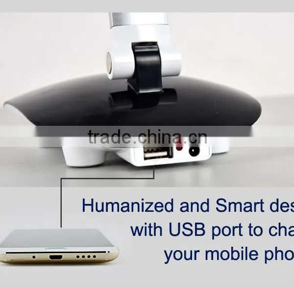 Patent LED Table Lamp w Rechargeable and USB Port to Charge Mobile Phone photo-5
