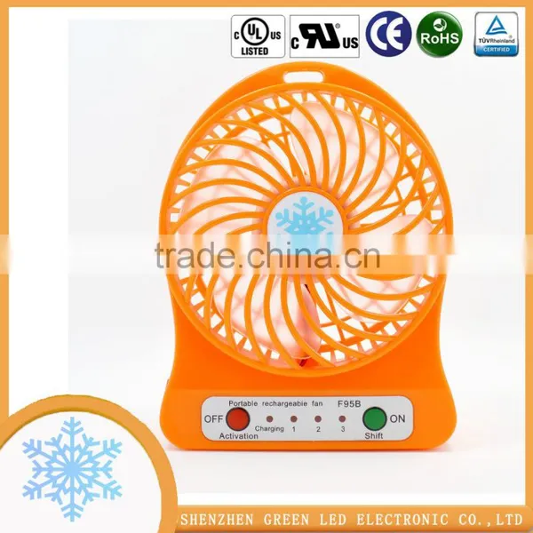 Summer Gift USB 18650 Rechargeable Battery Operated Fan