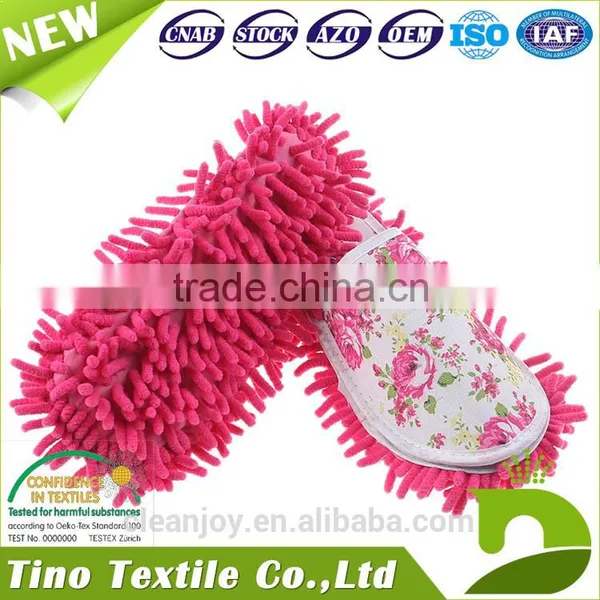 Clean Felt Shoes Cheap Price Kitchen Dust Chenille Mop Slippers photo-4