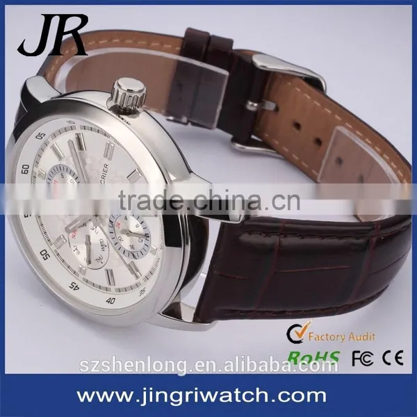 2016 Hot Charm Your Logo Custom Japan Movt Quartz Watch Stainless Steel Back Classic Quartz Watch photo-3