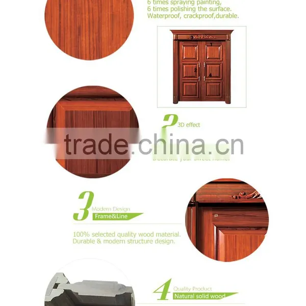 Double Door Teak Wooden Main Door Design photo-3