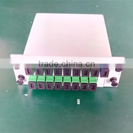 Factory Supply Fiber Optic PON Solution Plug-in Box Type 1x8 SC/APC PLC Splitter photo-3