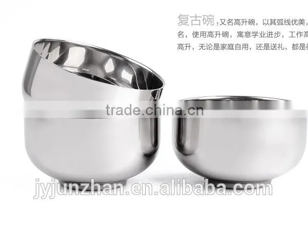 Stainless Steel Salad Bowl With Nice Design and High Quality Made by Junzhan Factory Directly photo-5
