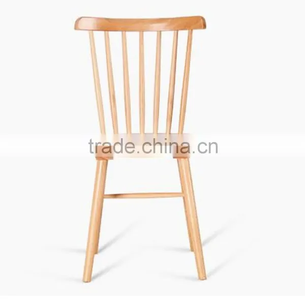 Nautral Beechwood Stacking Wood Dining Chair photo-2