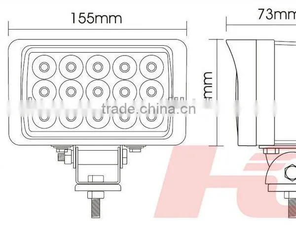 LED Work Lamp for Truck 12V 24V 48W Crystal Led Auto Led Work Light Quality Choice photo-6