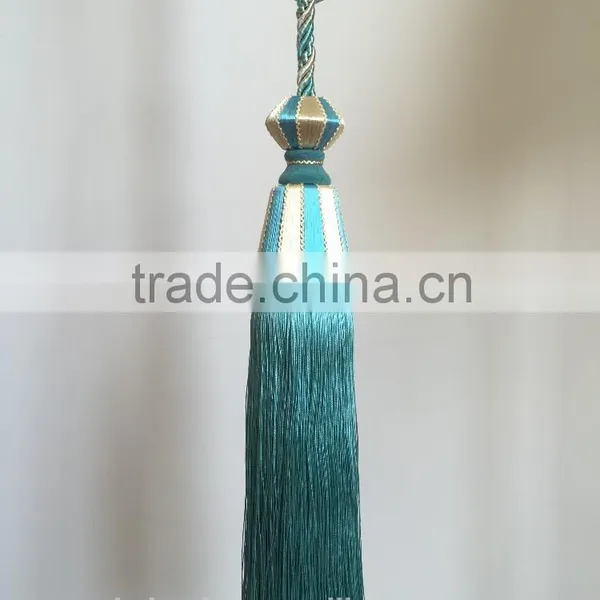 High Quality Wholesalers Curtain Accessory Polyester Material Tassel Tieback for Home Decorative