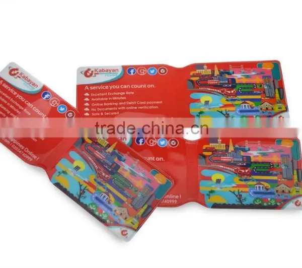 Fashion Design PVC 2 Folder Credit Card Holder for Bank photo-2