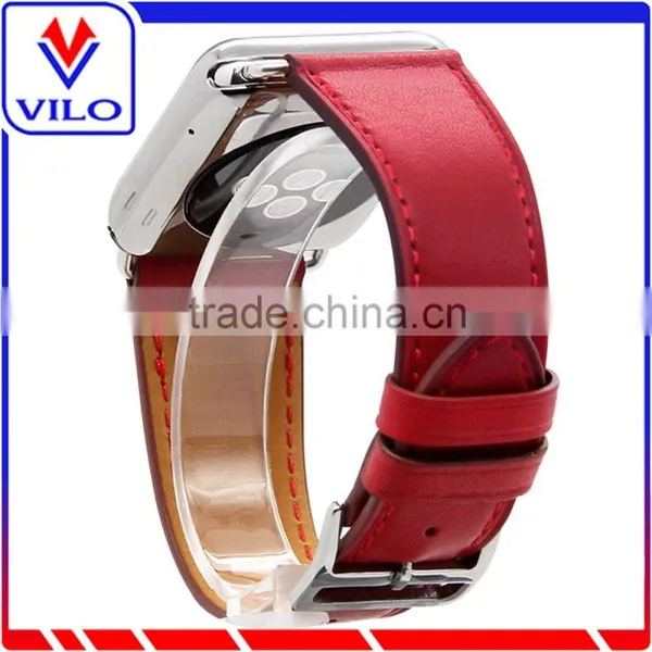 Genuine Leather Watch Band Single Tour Bracelet Leather Band Strap For Apple Watch 38mm 42mm photo-4