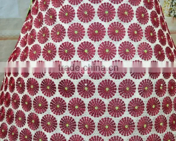 High Quality Guipure Cord Lace in Fabric Chemical African Lace Fabric Africa Dry Lace Dress photo-2